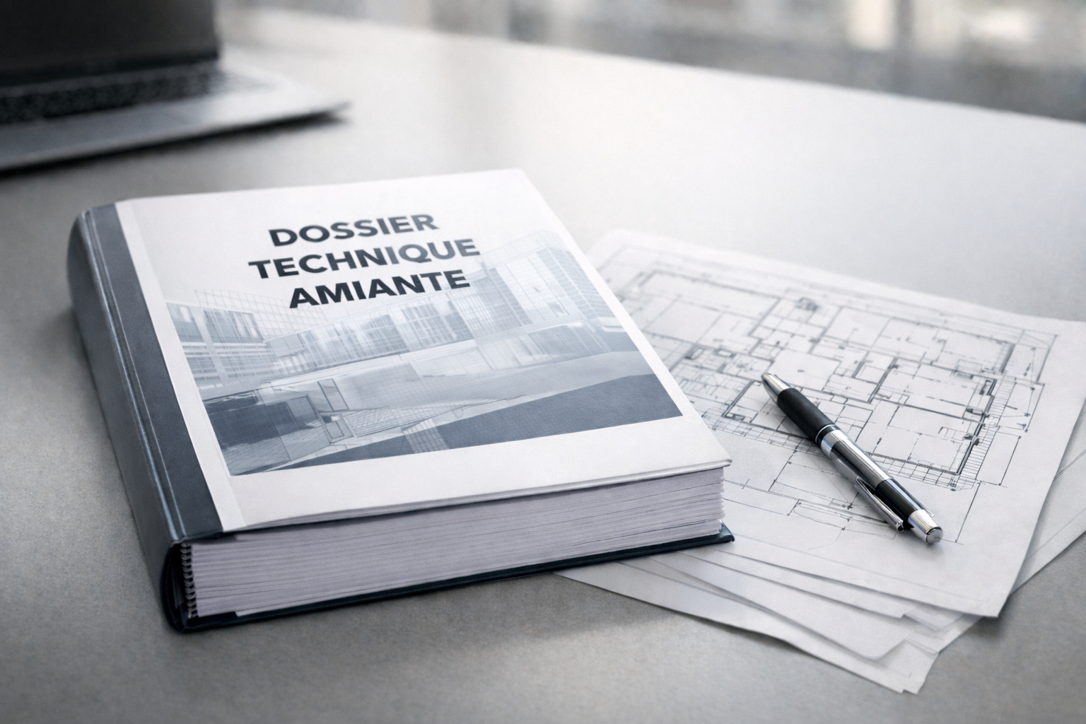 Dossier Technique Amiante sur un bureau